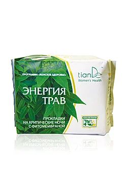 Лот: 3474984. Фото: 1. Энергия трав" прокладки на критические... Средства личной гигиены 