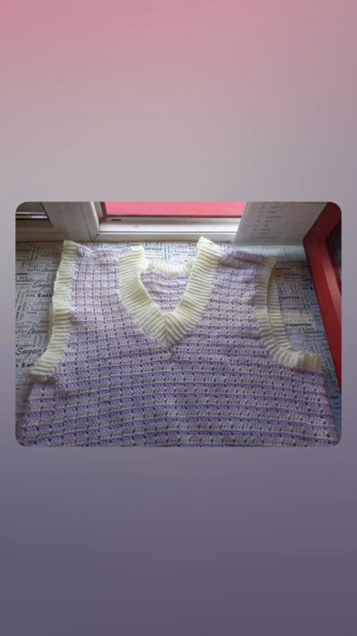 Лот: 23308033. Фото: 1. Жилетка ручная работа. Готовые изделия