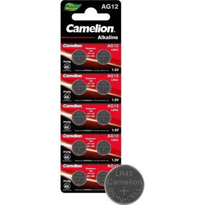 Лот: 25796463. Фото: 1. Элемент пит. CAMELION AG12 (LR43... Батарейки, аккумуляторы, элементы питания