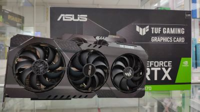 Лот: 19466945. Фото: 1. Видеокарта GeForce RTX 3070 ASUS... Видеокарты