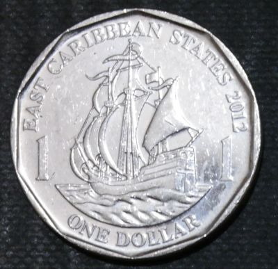 Лот: 12630893. Фото: 1. Экзотика с рубля (15940) Восточно-Карибские... Остальные страны