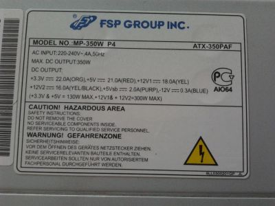 Лот: 3960872. Фото: 1. блок питания fsp. Корпуса, блоки питания