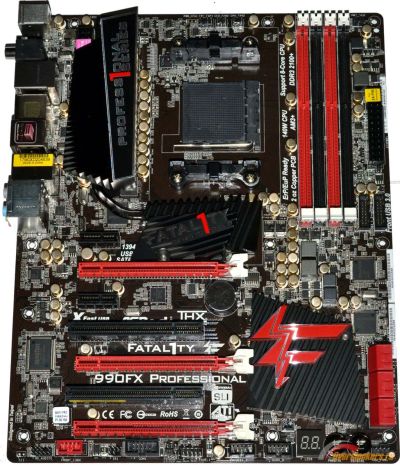 Лот: 18976583. Фото: 1. Топовая плата AM3+: ASRock 990FX... Материнские платы