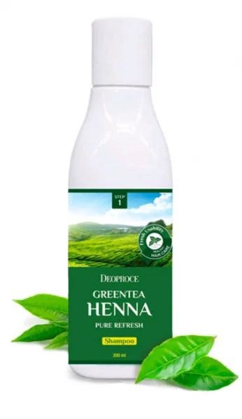Лот: 19097095. Фото: 1. Deoproce Greentea Henna Pure Refresh... Уход за волосами 