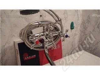 Лот: 454222. Фото: 1. смеситель для ванной длинный нос35см. Смесители
