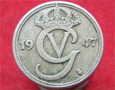 Лот: 11092235. Фото: 1. Монета № 19214 Швеция, 1947год. Остальные страны