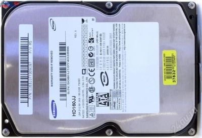 Лот: 1322624. Фото: 1. Samsung HD160JJ 160 Gb. Жёсткие диски (HDD)