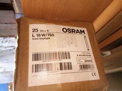 Лот: 8067333. Фото: 1. Лампы люминесцентные Osram L18W... Другое освещение