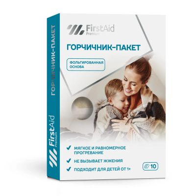 Лот: 23262886. Фото: 1. Ферстэйд премиум горчичник-пакет... Лекарства