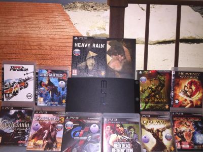 Лот: 6315127. Фото: 1. PlayStation 3 320гб + 12 игр в... Игровые приставки, консоли