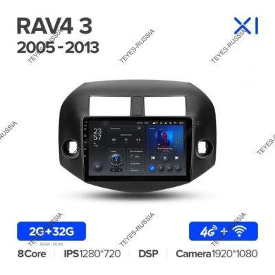 Лот: 20831390. Фото: 1. Магнитола Teyes X1 Toyota RAV... Автомагнитолы