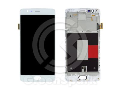 Лот: 13961552. Фото: 1. Дисплей для OnePlus 3/3T в рамке... Дисплеи, дисплейные модули, тачскрины