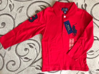 Лот: 13780343. Фото: 1. Футболка Polo Ralph Lauren, красная. Футболки, поло, топы, лонгсливы