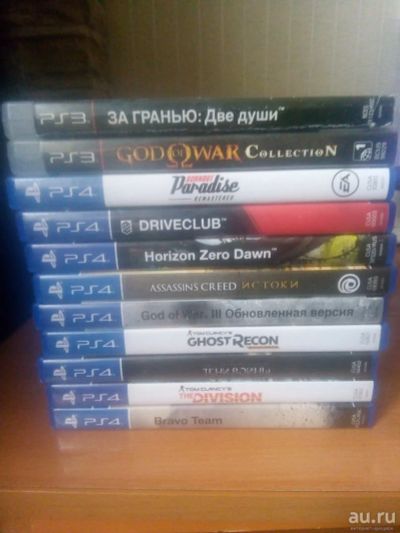 Лот: 16706568. Фото: 1. 10 дисков PS (8 PS4 и 2 PS3). Игры для консолей