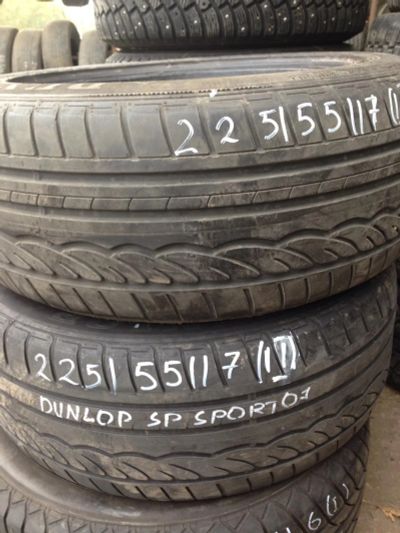 Лот: 6120104. Фото: 1. 225/55/17 Dunlop sp sport 01... Шины