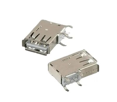 Лот: 20749200. Фото: 1. Гнездо USB 2.0 90° на плату (AF19... Разъёмы