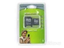 Лот: 102038. Фото: 1. Apacer 2Gb MiniSD с адаптером... USB-флеш карты