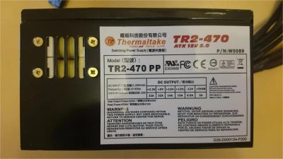 Лот: 9093256. Фото: 1. Блок питания Thermaltake TR2-470PP... Корпуса, блоки питания