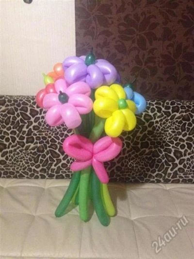 Лот: 2676534. Фото: 1. Цветочки из воздушных шаров. Другое (ручная работа)