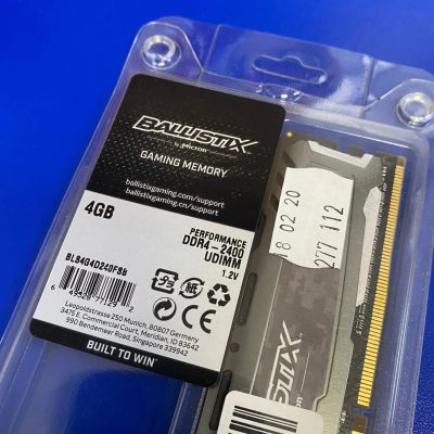 Лот: 16282827. Фото: 1. 4GB DDR4 Crucial Ballistix 2400mhz... Оперативная память