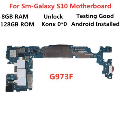 Лот: 18416134. Фото: 1. Системная плата Samsung S10 SM-G973F... Микросхемы и платы