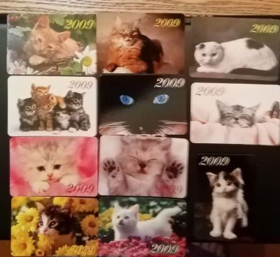 Лот: 20982288. Фото: 1. календарики "котики". Календари