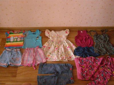Лот: 3874539. Фото: 1. вещи на девочку 86-92 пакетом. Брюки, шорты, джинсы