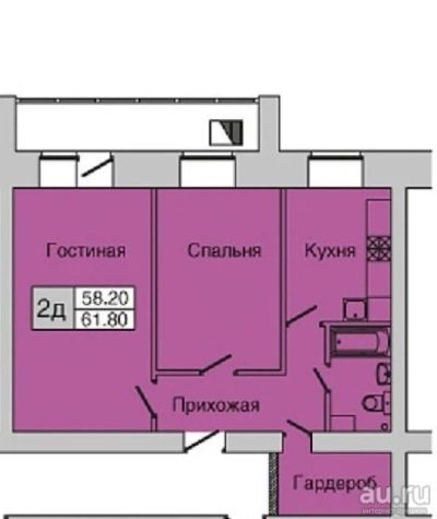 Лот: 9872550. Фото: 1. 2 комн . ул. Норильская, д. 16и... Квартиры, студии