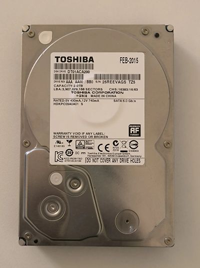 Лот: 20106334. Фото: 1. 2 ТБ Жесткий диск HDD Toshiba... Жёсткие диски