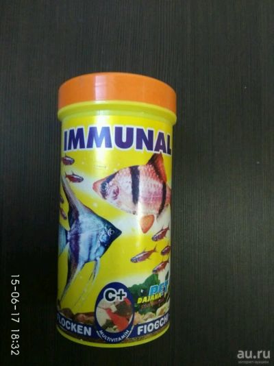 Лот: 9846109. Фото: 1. Корм для рыб Dajana Immunal flakes... Корма
