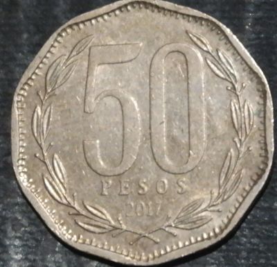 Лот: 19982385. Фото: 1. Экзотика с рубля (21042) Чили. Остальные страны