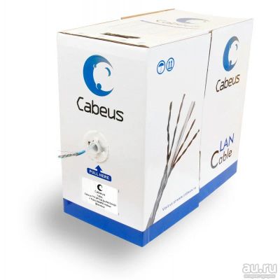 Лот: 15229176. Фото: 1. Кабель витая пара Cabeus FTP-4P-Cat... Сетевые кабели