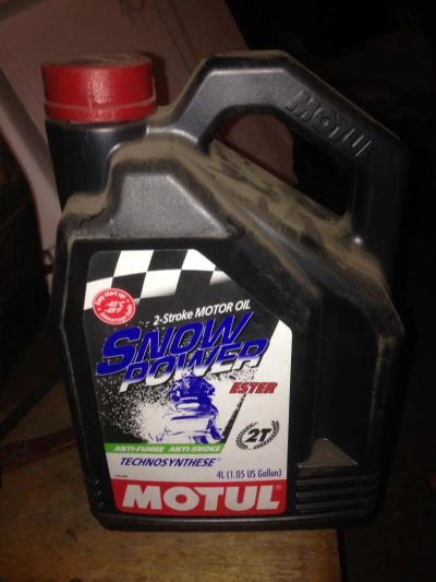 Лот: 6455335. Фото: 1. Масло для снегоходов MOTUL Snowpower... Масла, жидкости