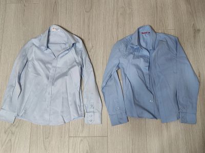 Лот: 20619669. Фото: 1. 2 детские рубашки 128 р. Рубашки, блузки, водолазки