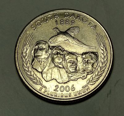 Лот: 11920097. Фото: 1. 25 центов США Серия "Штаты и территории... Америка