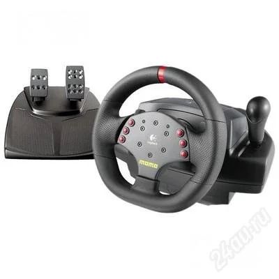 Лот: 999661. Фото: 1. Руль Logitech Momo Racing. Рули, джойстики