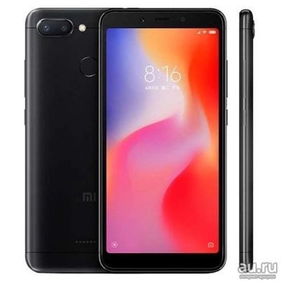 Лот: 12244729. Фото: 1. Xiaomi Redmi 6 Black 3Gb/32Gb. Смартфоны