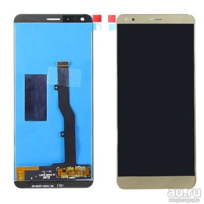 Лот: 12709992. Фото: 1. Дисплей ZTE Blade V9 в сборе с... Дисплеи, дисплейные модули, тачскрины
