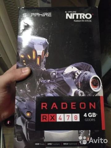 Лот: 15194274. Фото: 1. RX 470 sapphire nitro+. Видеокарты