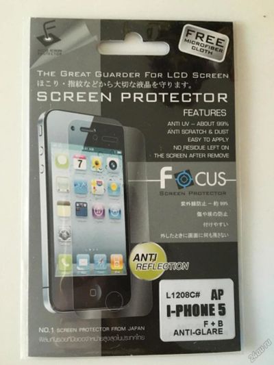 Лот: 6724416. Фото: 1. Защитная плёнка для IPhone 5С. Защитные стёкла, защитные плёнки