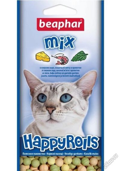 Лот: 5689770. Фото: 1. Лакомство Beaphar Happy Rolls... Корма