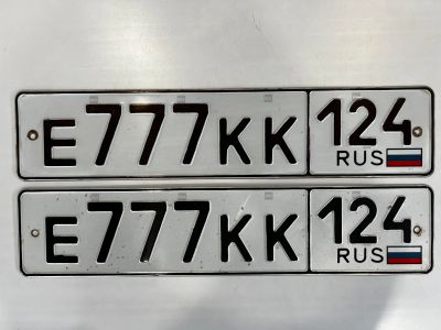 Лот: 24885258. Фото: 1. гос номер Е 777 КК 124. Госномера