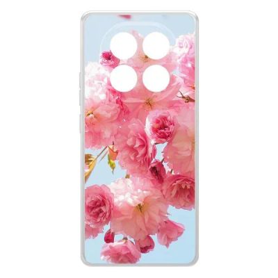 Лот: 25086336. Фото: 1. Чехол Krutoff Clear Case "Сакура... Чехлы, бамперы