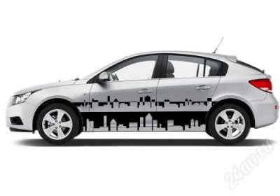Лот: 2642972. Фото: 1. Наклейка на авто Город. Наклейки автомобильные
