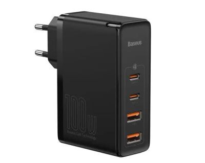 Лот: 21602169. Фото: 1. СЗУ-2USB + 2USB-C Baseus GaN2... Зарядные устройства, блоки питания, адаптеры сетевые для смартфонов