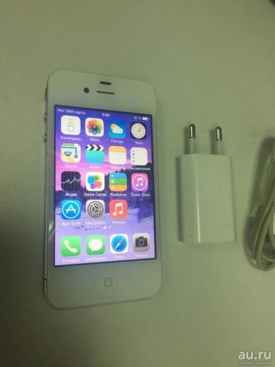 Лот: 8927987. Фото: 1. Продам iPhone 4 8gb белый, отличное... Смартфоны