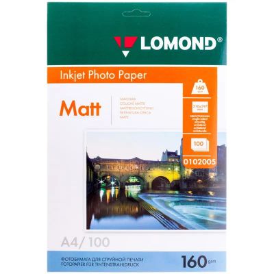 Лот: 25010707. Фото: 1. Бумага Lomond 160 г/м2, А4, матовая... Бумага