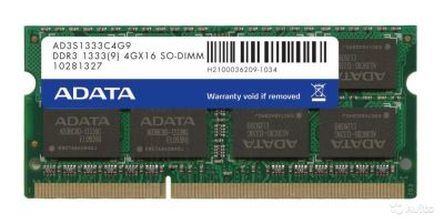 Лот: 5331780. Фото: 1. Оперативная память A-DATA 4GB... Оперативная память