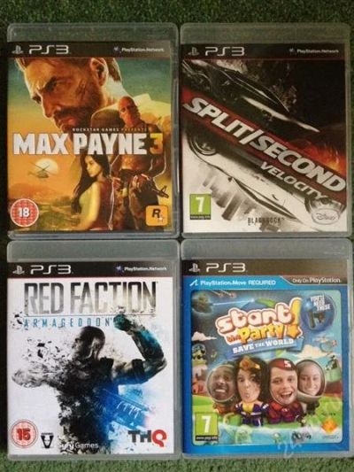 Лот: 2089869. Фото: 1. MAX PAYNE 3, SPLIT/SECOND VELOCITY... Игры для консолей