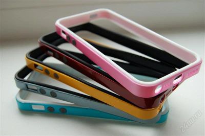 Лот: 2767439. Фото: 1. Бампер для Apple iPhone 5 SGP... Чехлы, бамперы